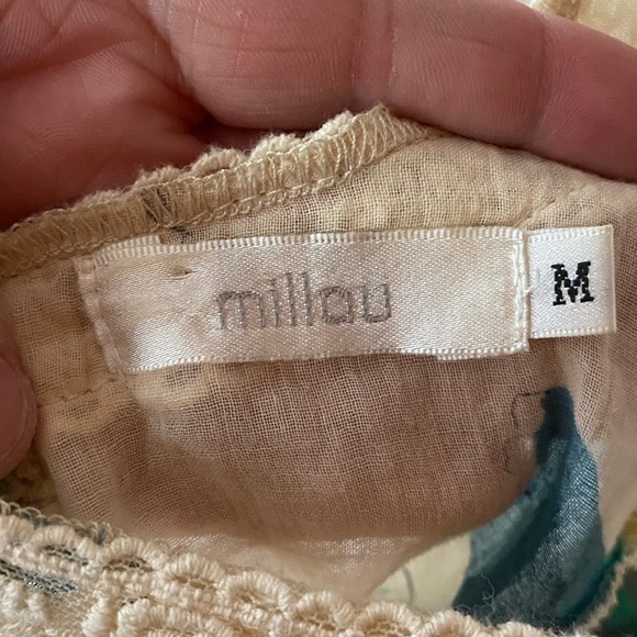 Millau Tank Blouse Open Back Bohoemian M - Picture 2 of 5